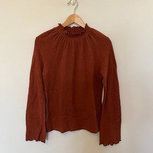 Madewell | Ruffled Mockneck Top